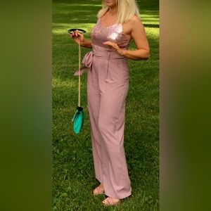 Sequin Jumpsuit! Super fun for a wedding!